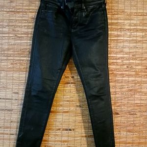 Spanx.  Size 27 Coated  jeans